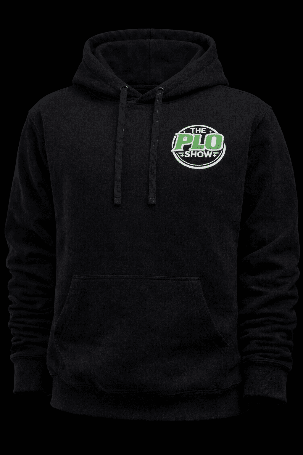 PLO Show Hoodie - Black Front